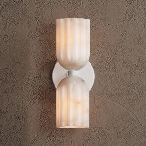 Tulum Double Alabaster Wall Lamp - Zonesus