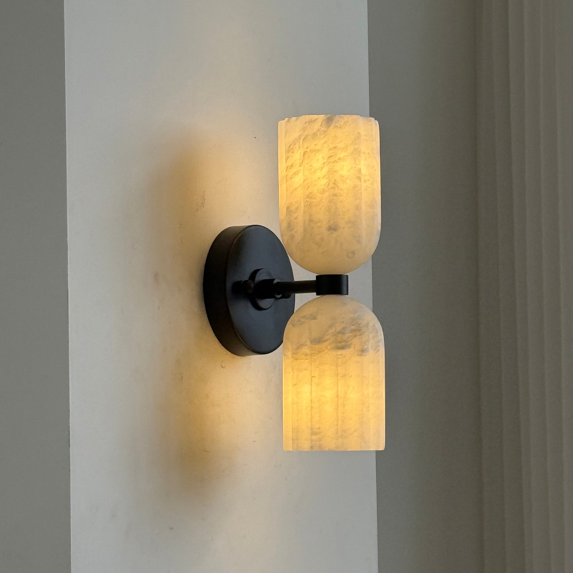 Tulum Double Alabaster Wall Lamp - Zonesus