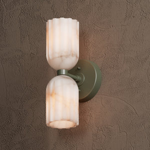 Tulum Double Alabaster Wall Lamp - Zonesus