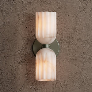 Tulum Double Alabaster Wall Lamp - Zonesus