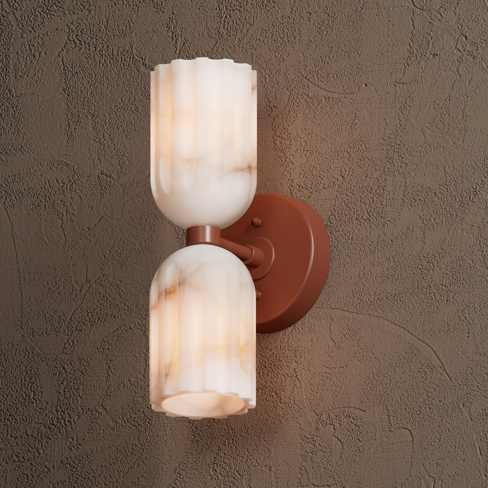 Tulum Double Alabaster Wall Lamp - Zonesus