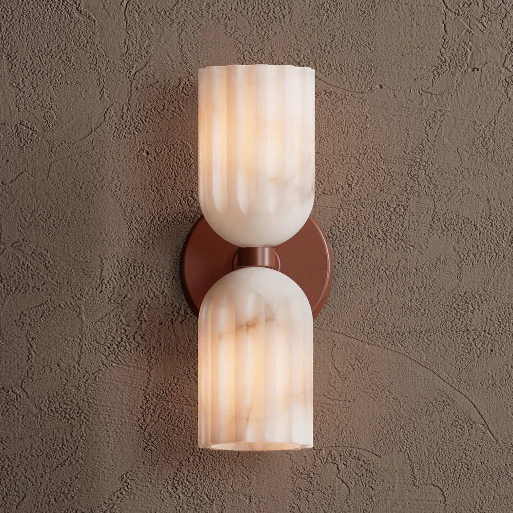 Tulum Double Alabaster Wall Lamp - Zonesus