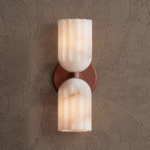 Tulum Double Alabaster Wall Lamp - Zonesus