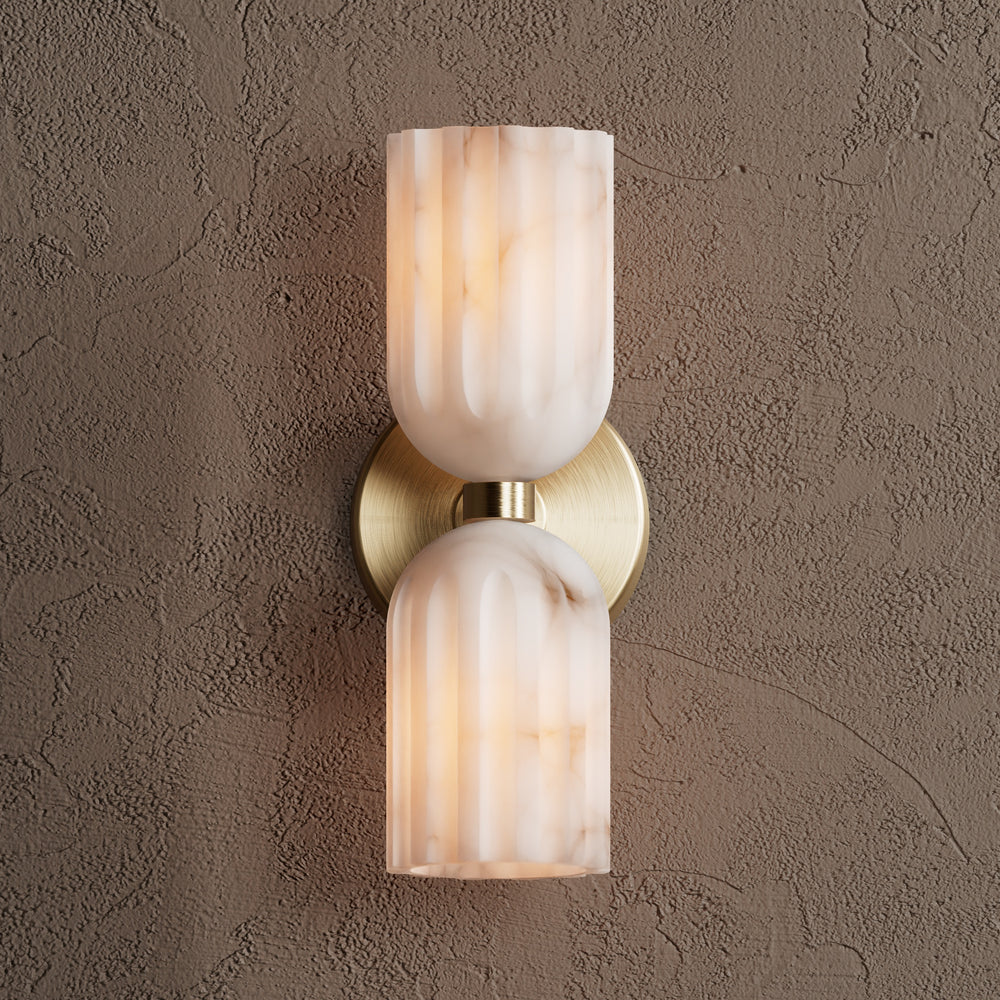 Tulum Double Alabaster Wall Lamp - Zonesus