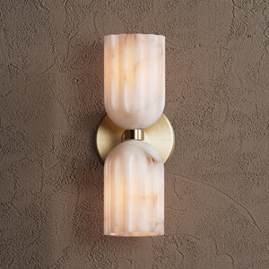 Tulum Double Alabaster Wall Lamp - Zonesus