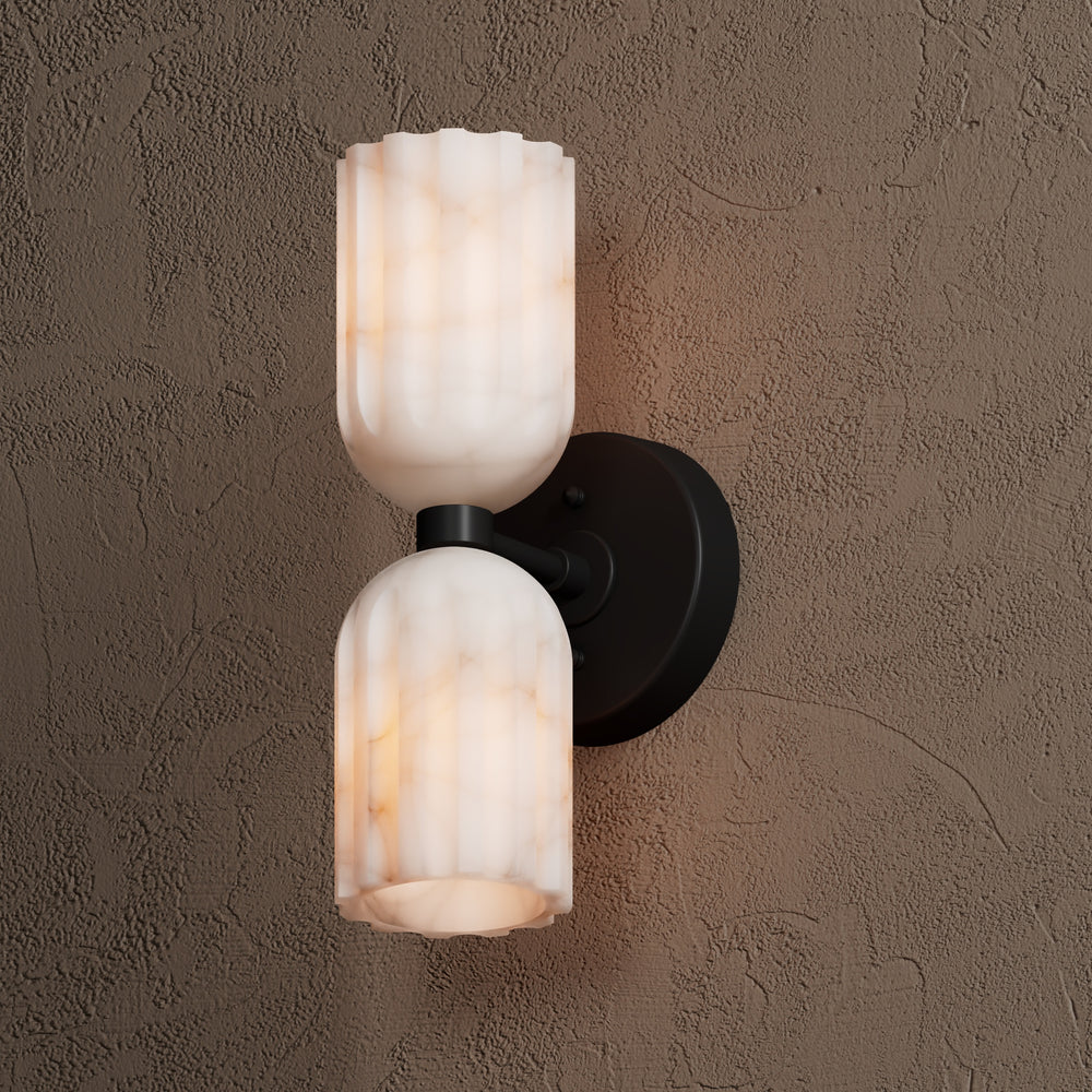 Tulum Double Alabaster Wall Lamp - Zonesus