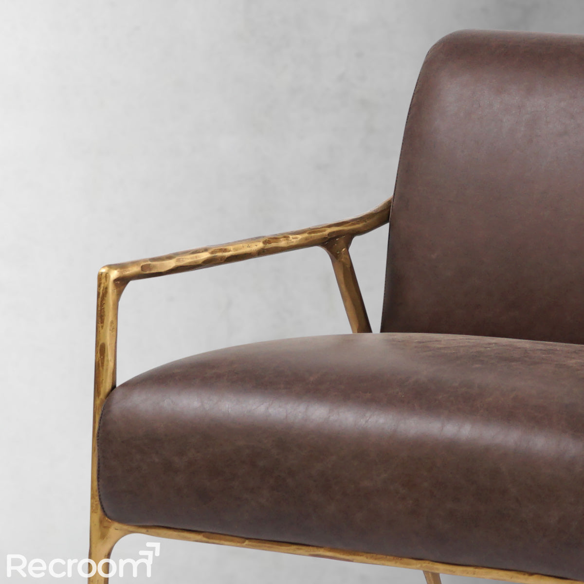 Thaddeo Retro Silver Iron Frame Track Armchair - Zonesus