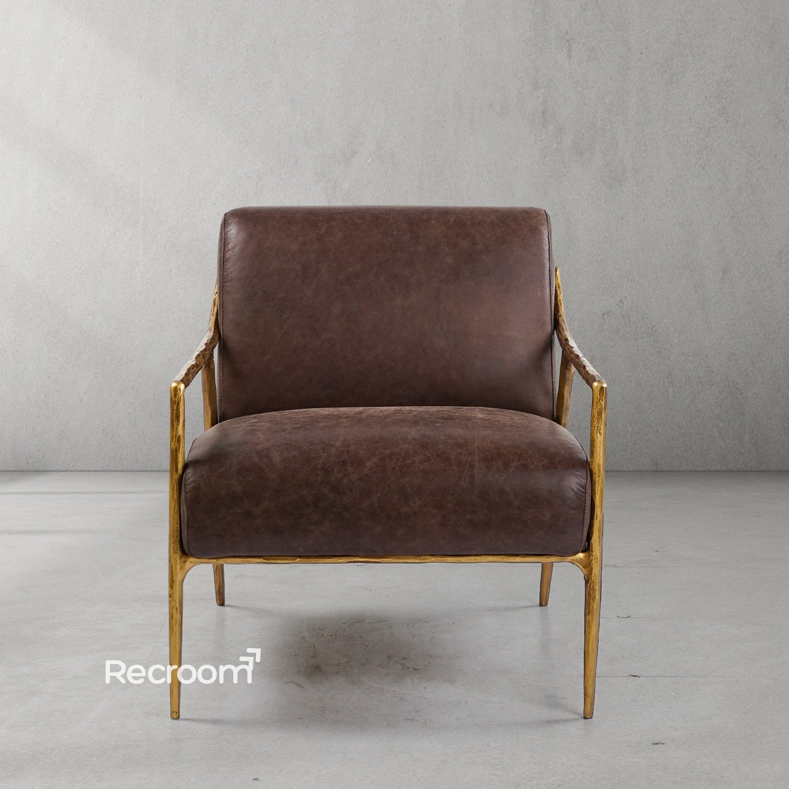 Thaddeo Retro Silver Iron Frame Track Armchair - Zonesus