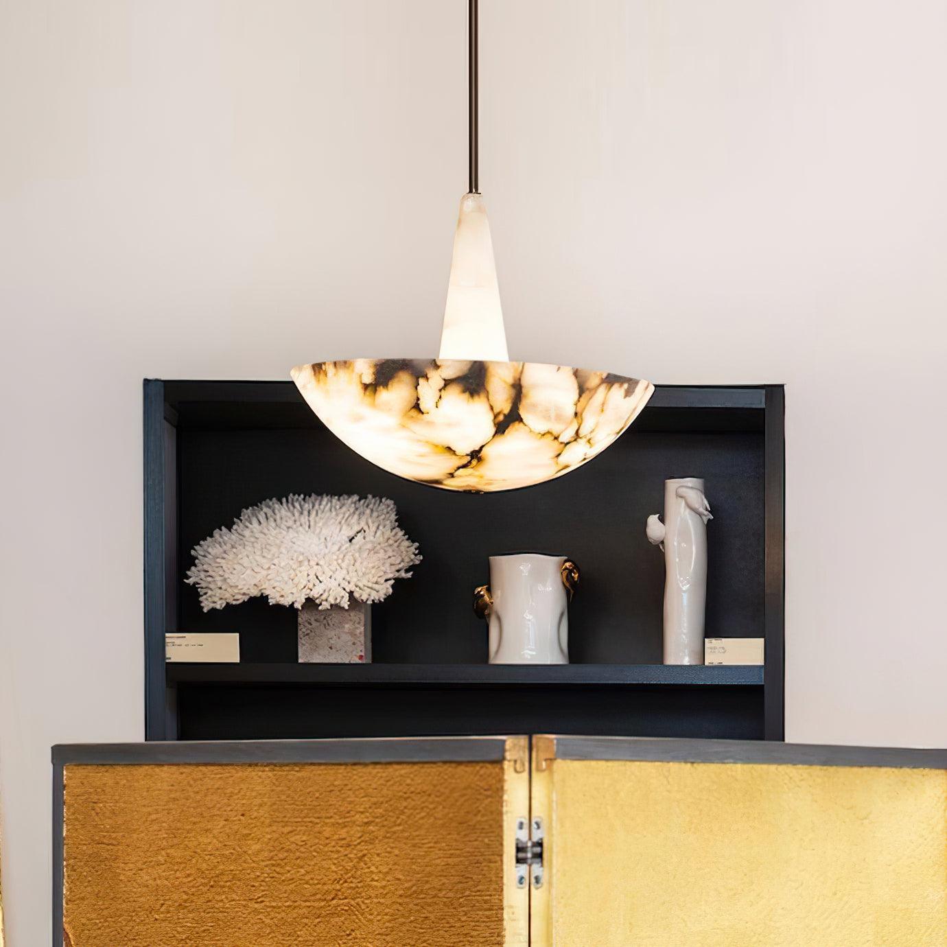 Veined Alabaster Pendant Lamp - Zonesus