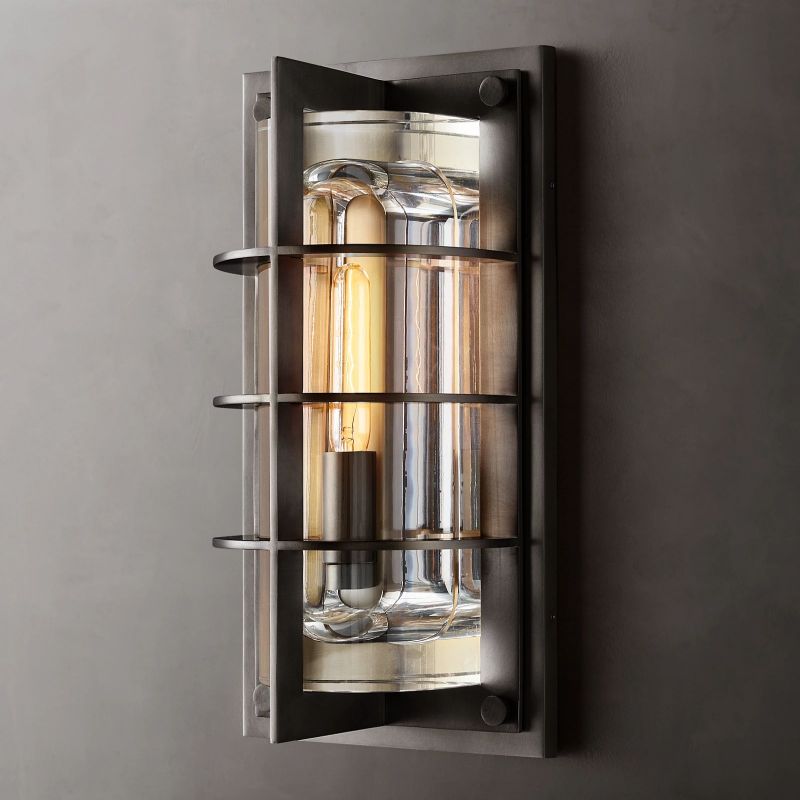 Vicomtic Outdoor Modern Metal Wall Sconce - Zonesus