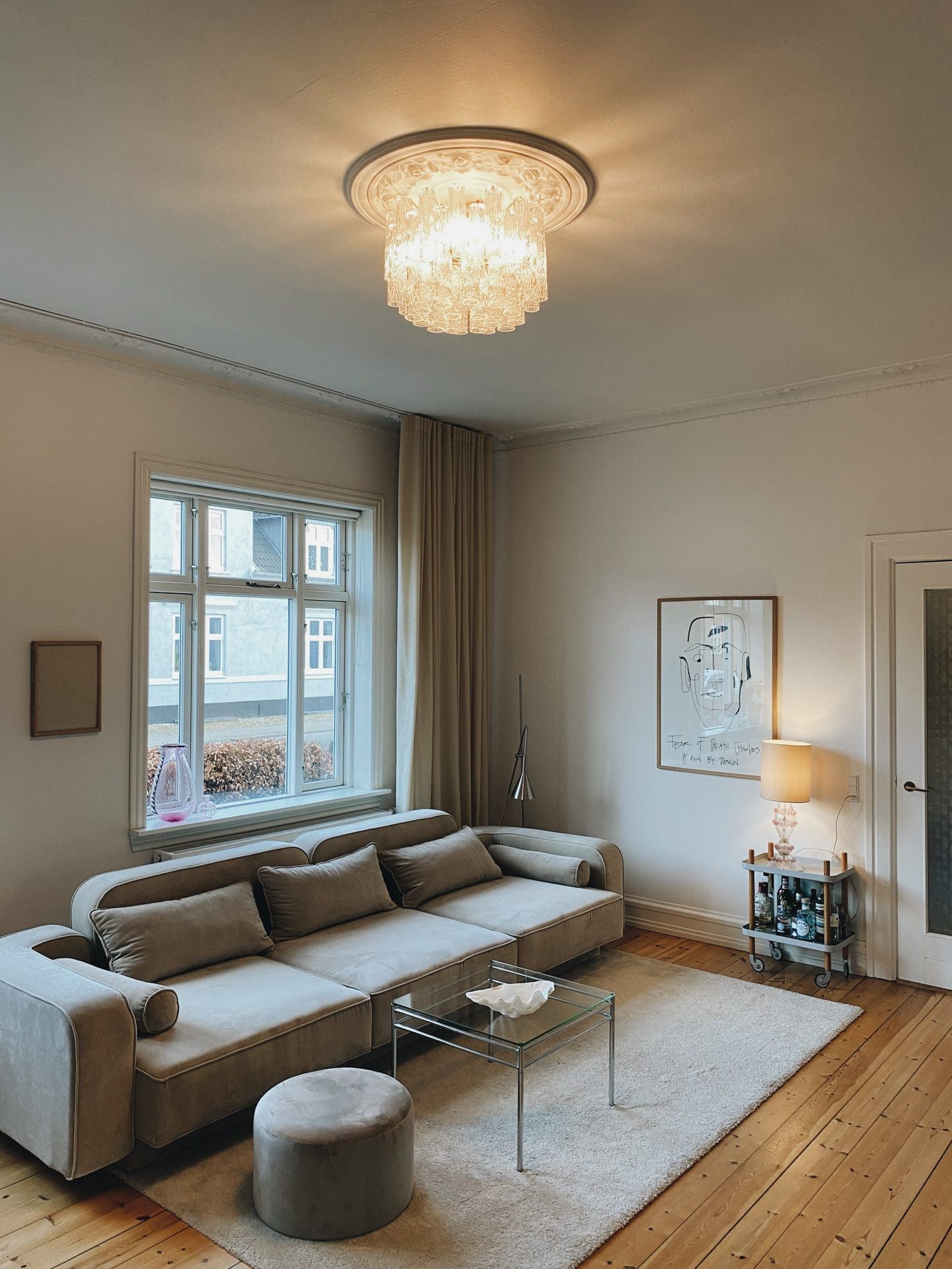 Vintage – Murano chandelier for Venini – 1970 – Transparent - Zonesus