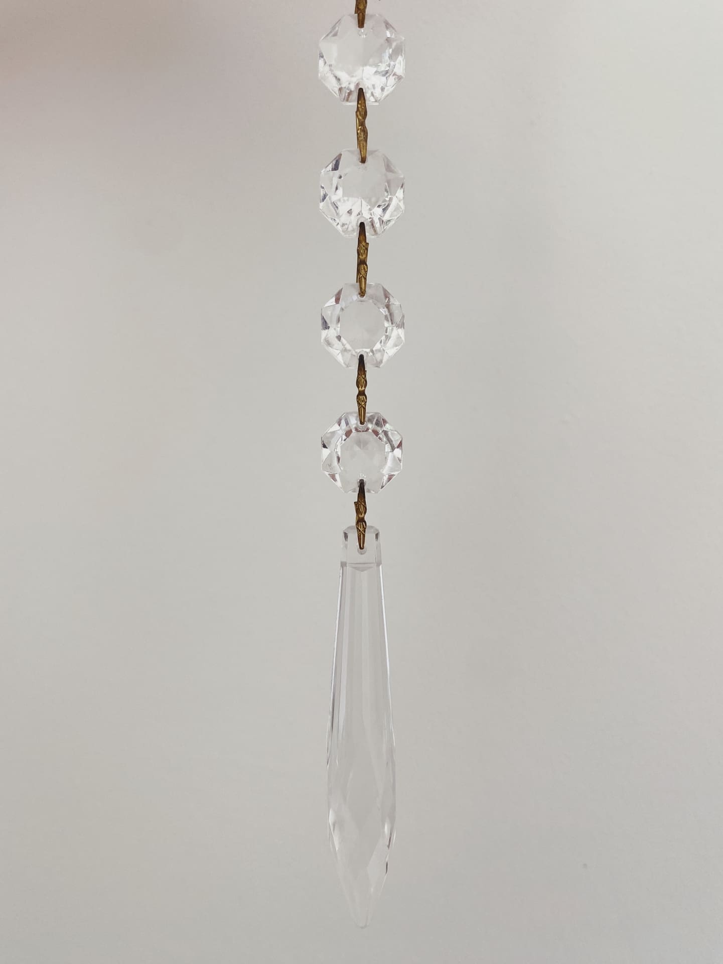 Vintage – Murano Teardrops Chandelier – 70s – Pink prisms - Zonesus