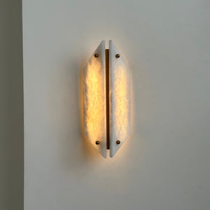 Vivien Alabaster Stone Wall Lamp - Zonesus