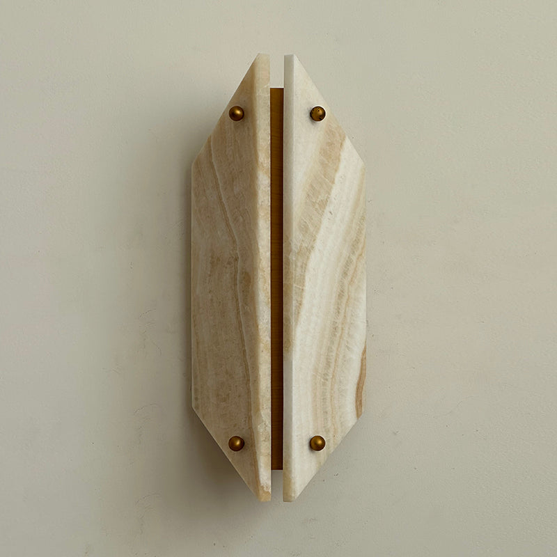 Vivien Alabaster Stone Wall Lamp - Zonesus