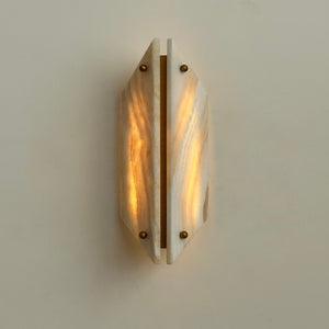 Vivien Alabaster Stone Wall Lamp - Zonesus