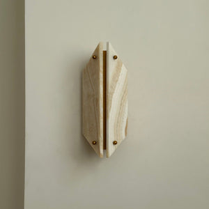 Vivien Alabaster Stone Wall Lamp - Zonesus