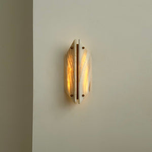 Vivien Alabaster Stone Wall Lamp - Zonesus