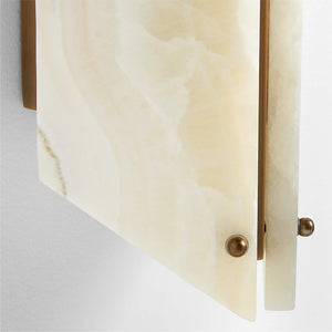 Vivien Alabaster Stone Wall Lamp - Zonesus