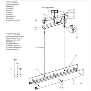Nova Linear Chandelier 54" - Zonesus