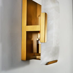 Harllow Calcite Single Wall Sconce 6“ - Zonesus