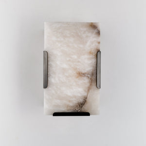 Harllow Calcite Single Wall Sconce 6“ - Zonesus