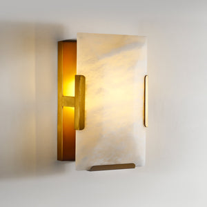 Harllow Calcite Single Wall Sconce 6“ - Zonesus