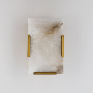 Harllow Calcite Single Wall Sconce 6“ - Zonesus