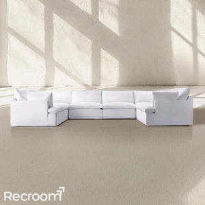 Kloud Modular Track Arm U-Sofa Sectional - Zonesus