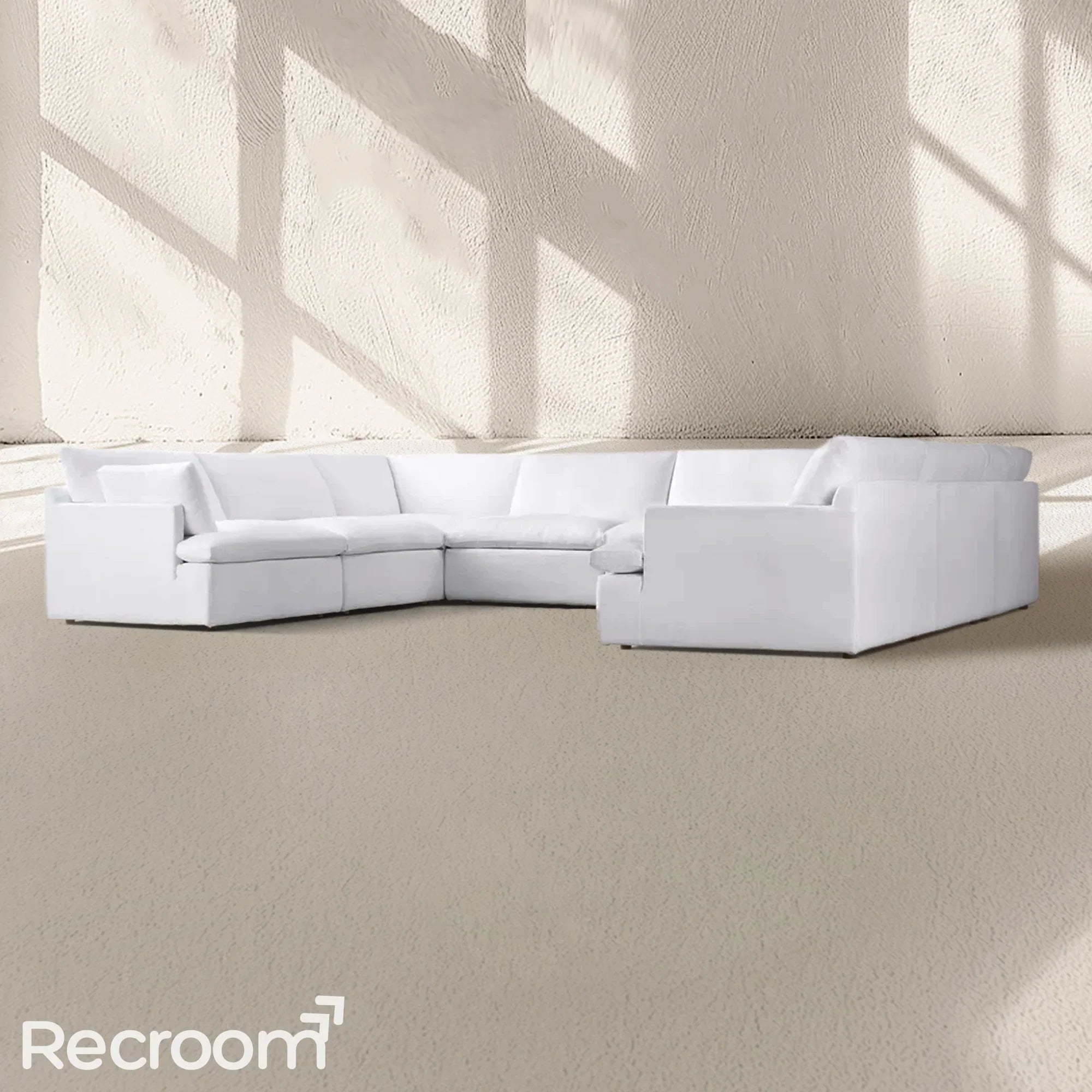 Kloud Modular Track Arm U-Sofa Sectional - Zonesus