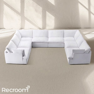 Kloud Modular Track Arm U-Sofa Sectional - Zonesus