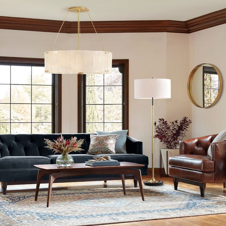Willamette Round Crystal Chandelier 32" - Zonesus