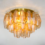 Chia Glass Round Flush Mount 17" - Zonesus