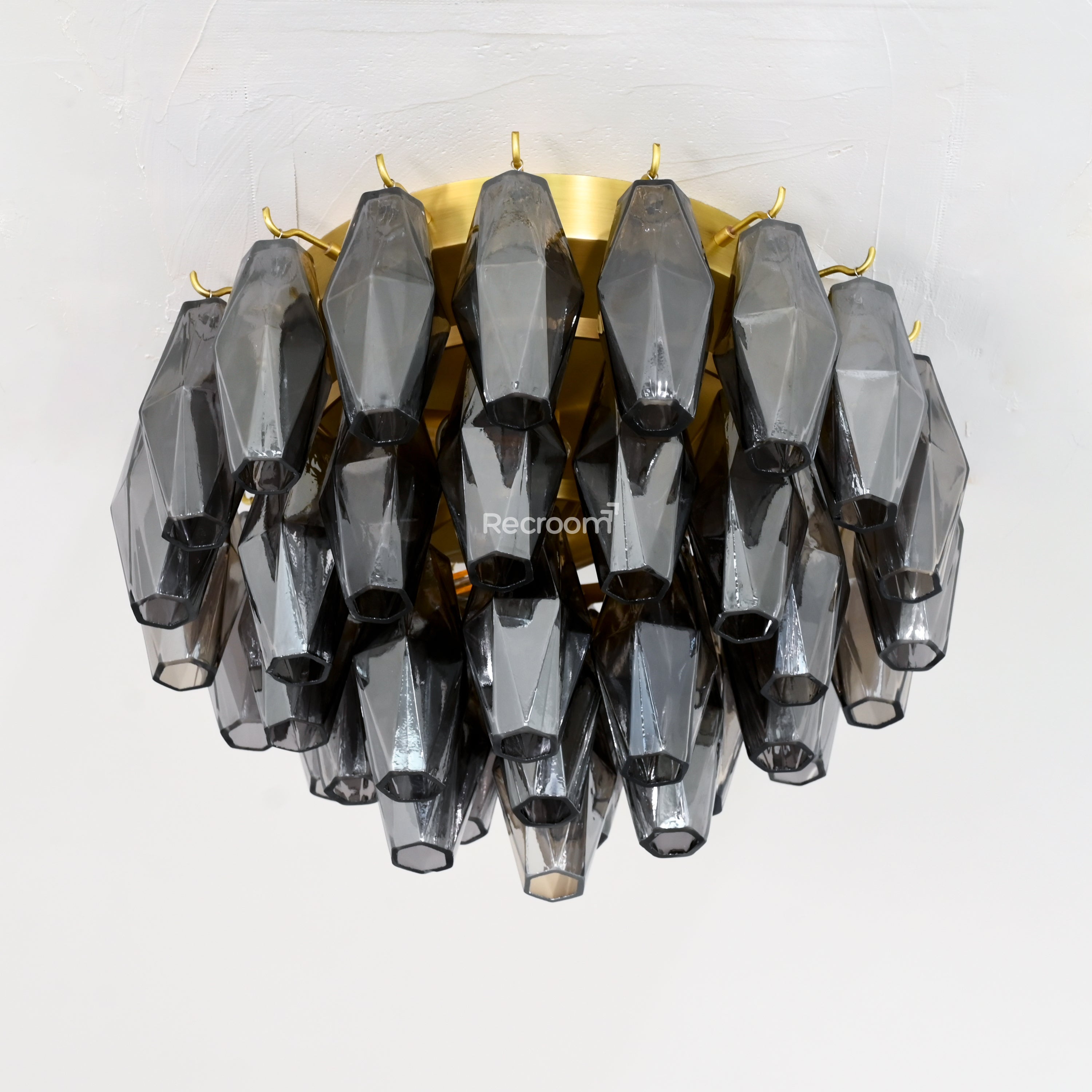 Chia Glass Round Flush Mount 17" - Zonesus
