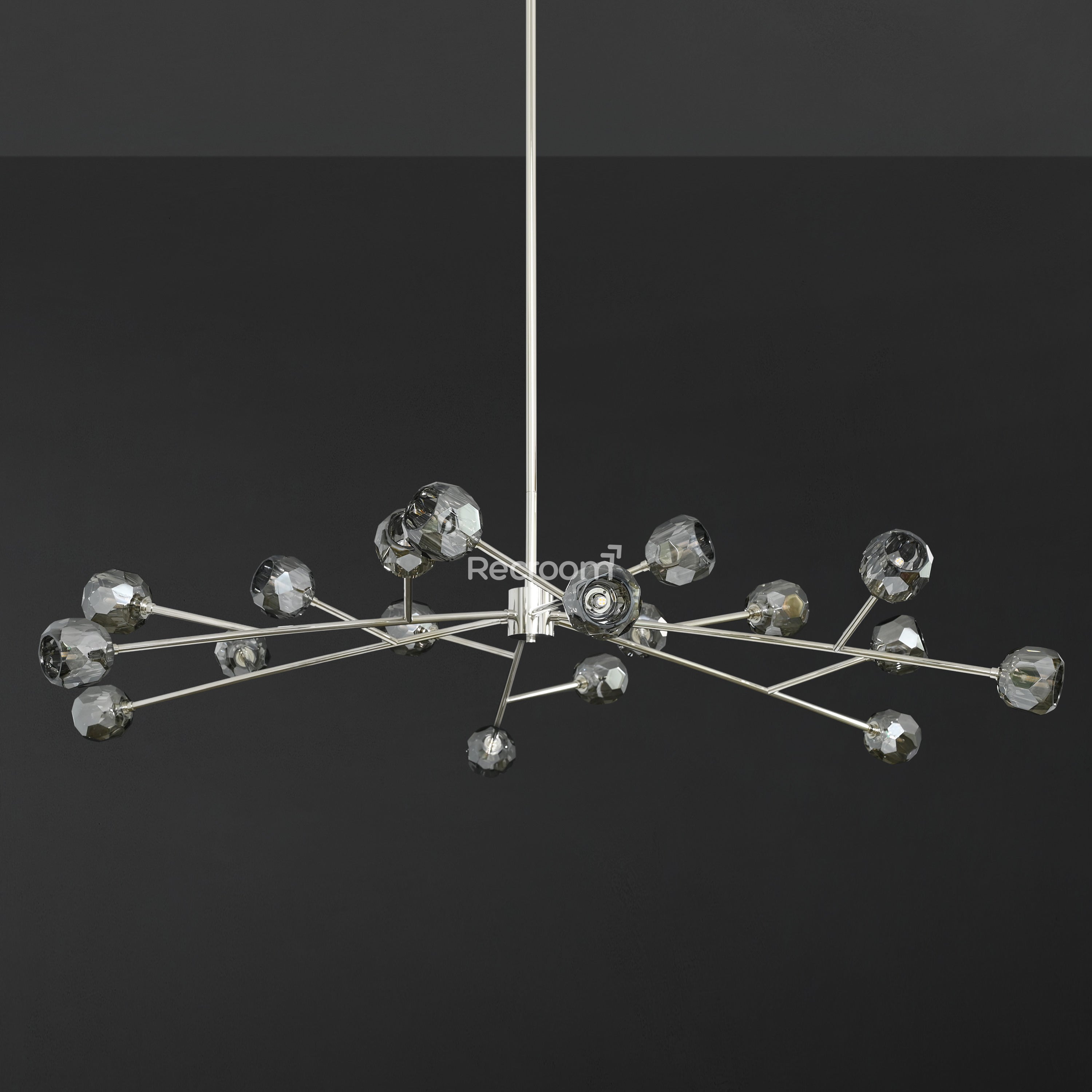 Boulew Crystal Glass Round Chandelier 72" - Zonesus