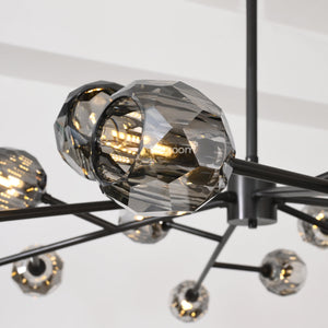 Boulew Crystal Glass Round Chandelier 60" - Zonesus