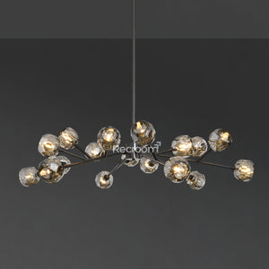 Boulew Crystal Glass Round Chandelier 48" - Zonesus