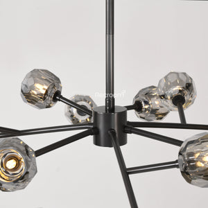 Boulew Crystal Glass Round Chandelier 60" - Zonesus