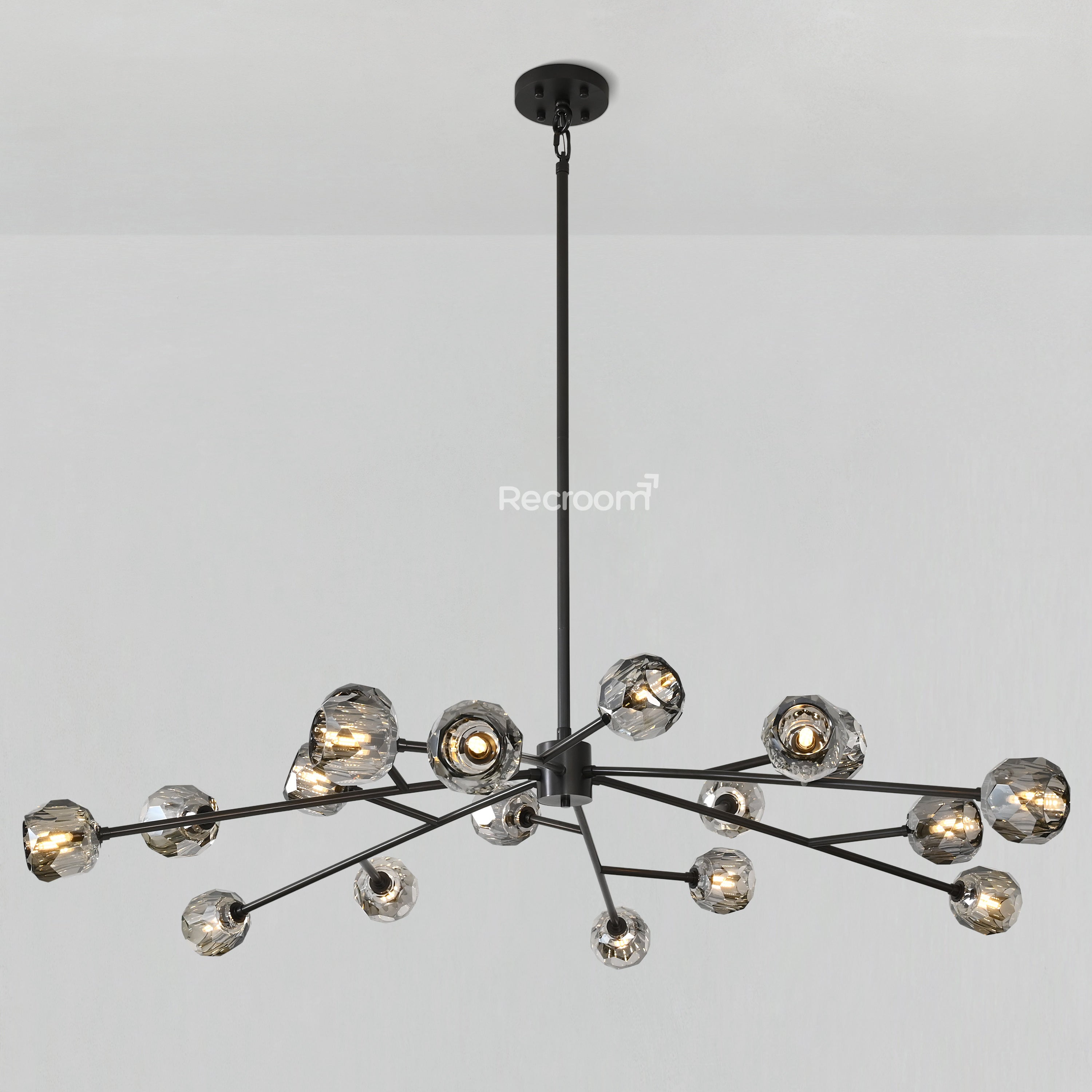 Boulew Crystal Glass Round Chandelier 60" - Zonesus