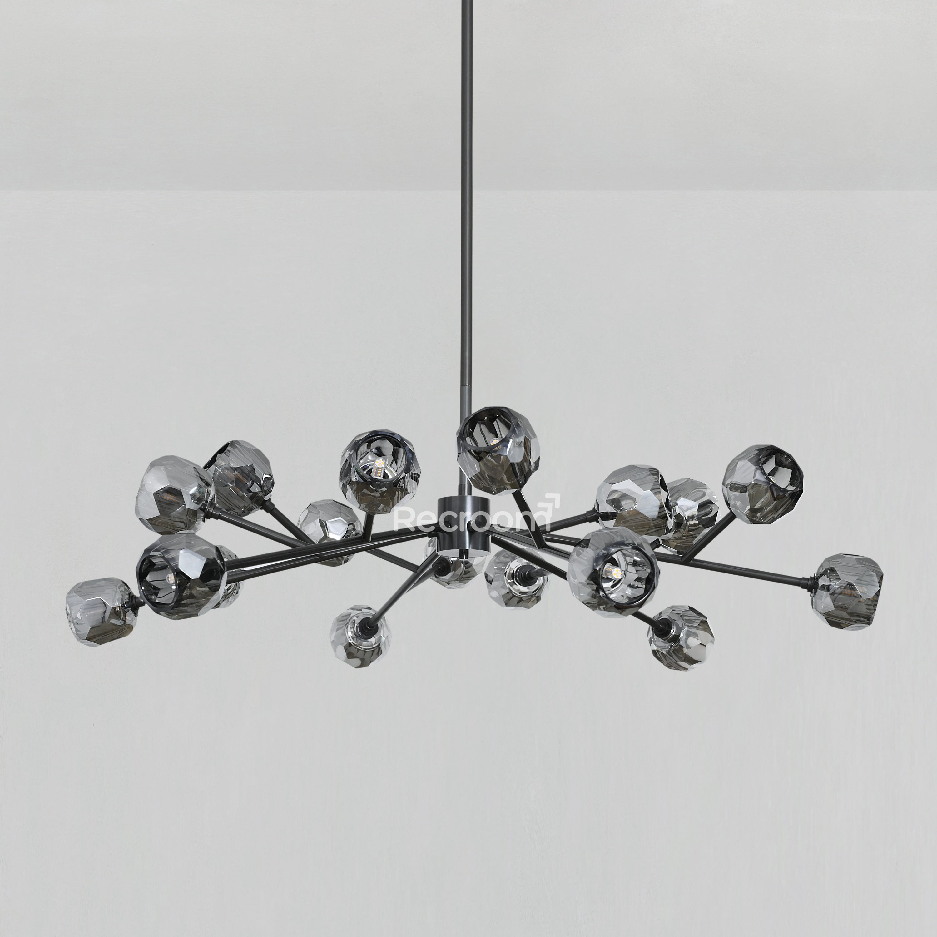 Boulew Crystal Glass Round Chandelier 48" - Zonesus