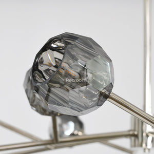 Boulew Crystal Glass Round Chandelier 72" - Zonesus