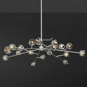 Boulew Crystal Glass Round Chandelier 60" - Zonesus