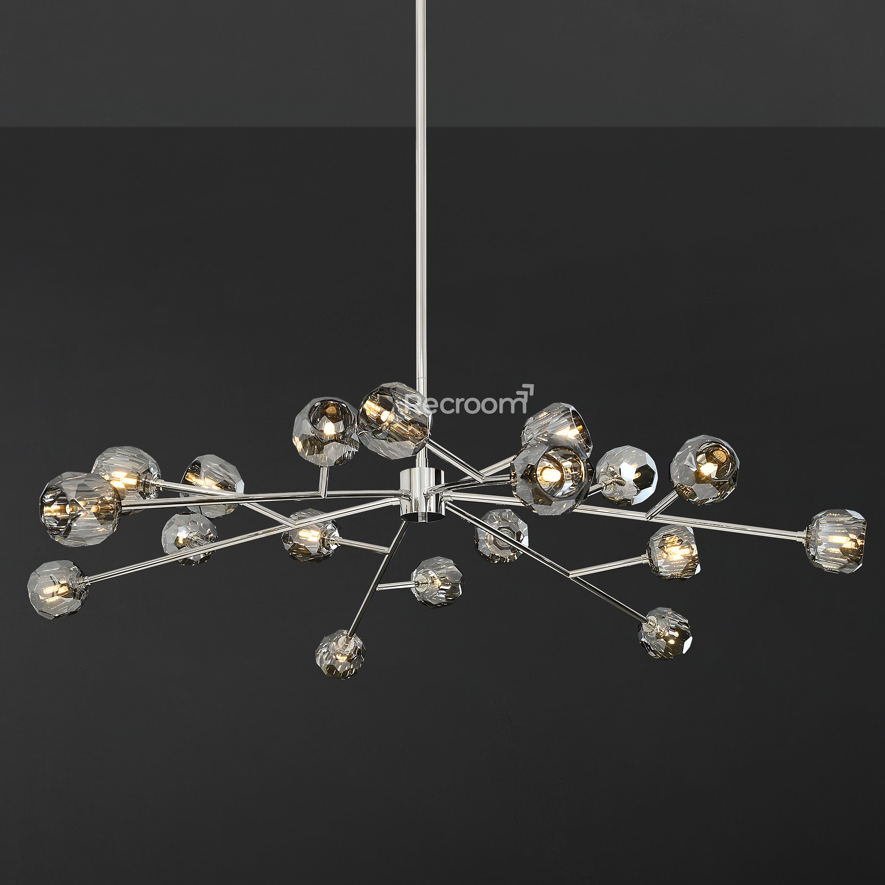 Boulew Crystal Glass Round Chandelier 60" - Zonesus