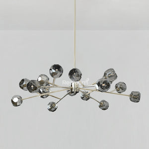 Boulew Crystal Glass Round Chandelier 48" - Zonesus