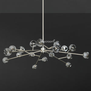 Boulew Crystal Glass Round Chandelier 60" - Zonesus