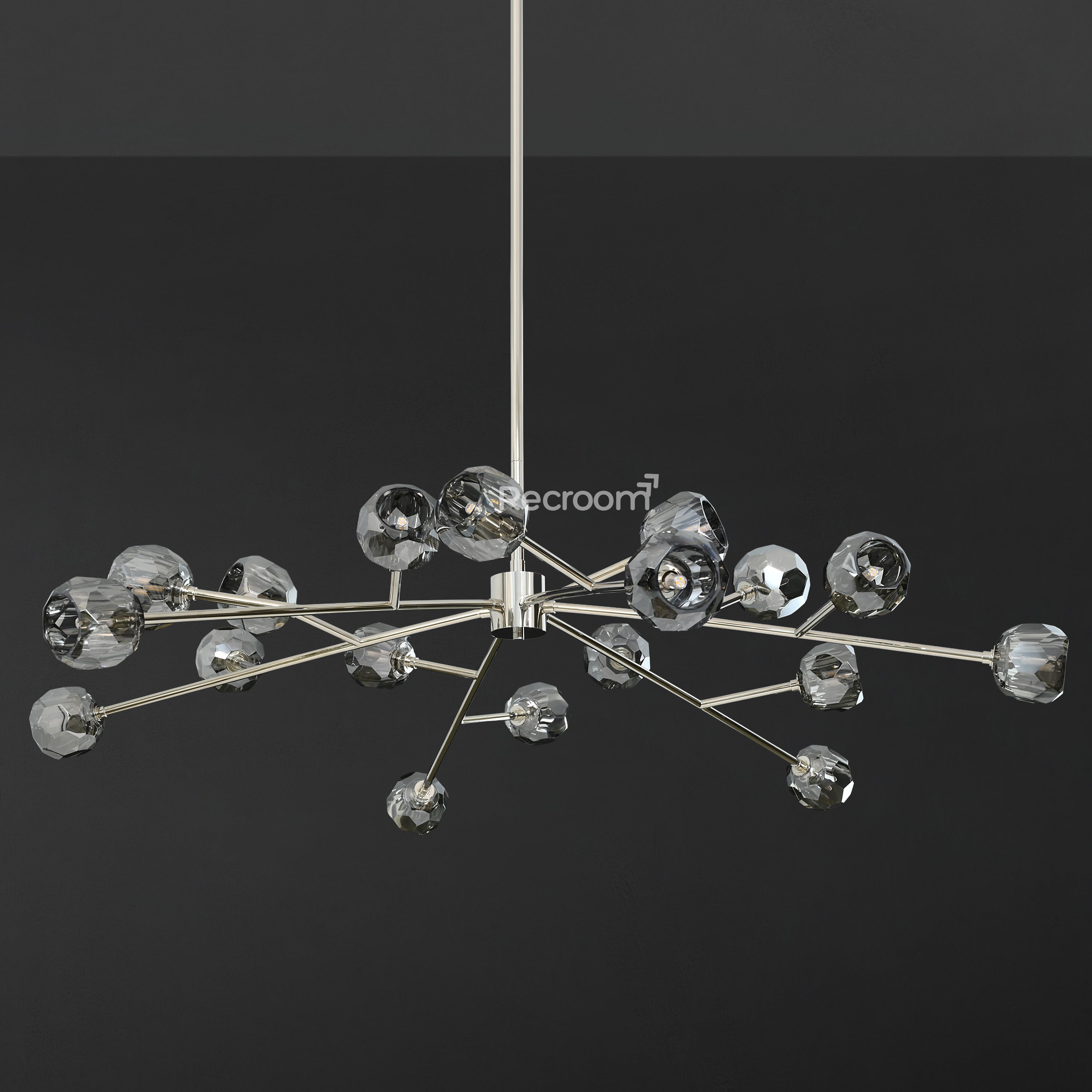 Boulew Crystal Glass Round Chandelier 60" - Zonesus