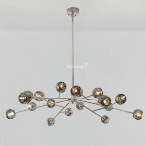 Boulew Crystal Glass Round Chandelier 60" - Zonesus