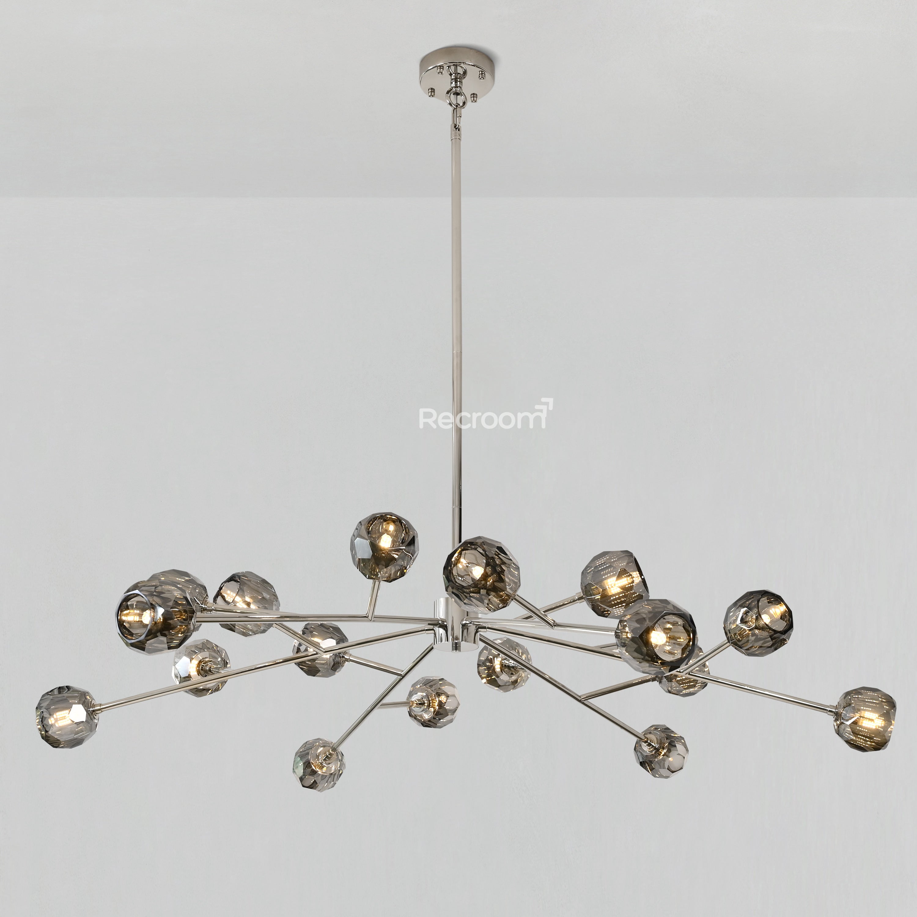 Boulew Crystal Glass Round Chandelier 60" - Zonesus