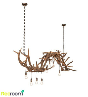 74" Long Antlers 8 Light Oblong Chandelier - Zonesus