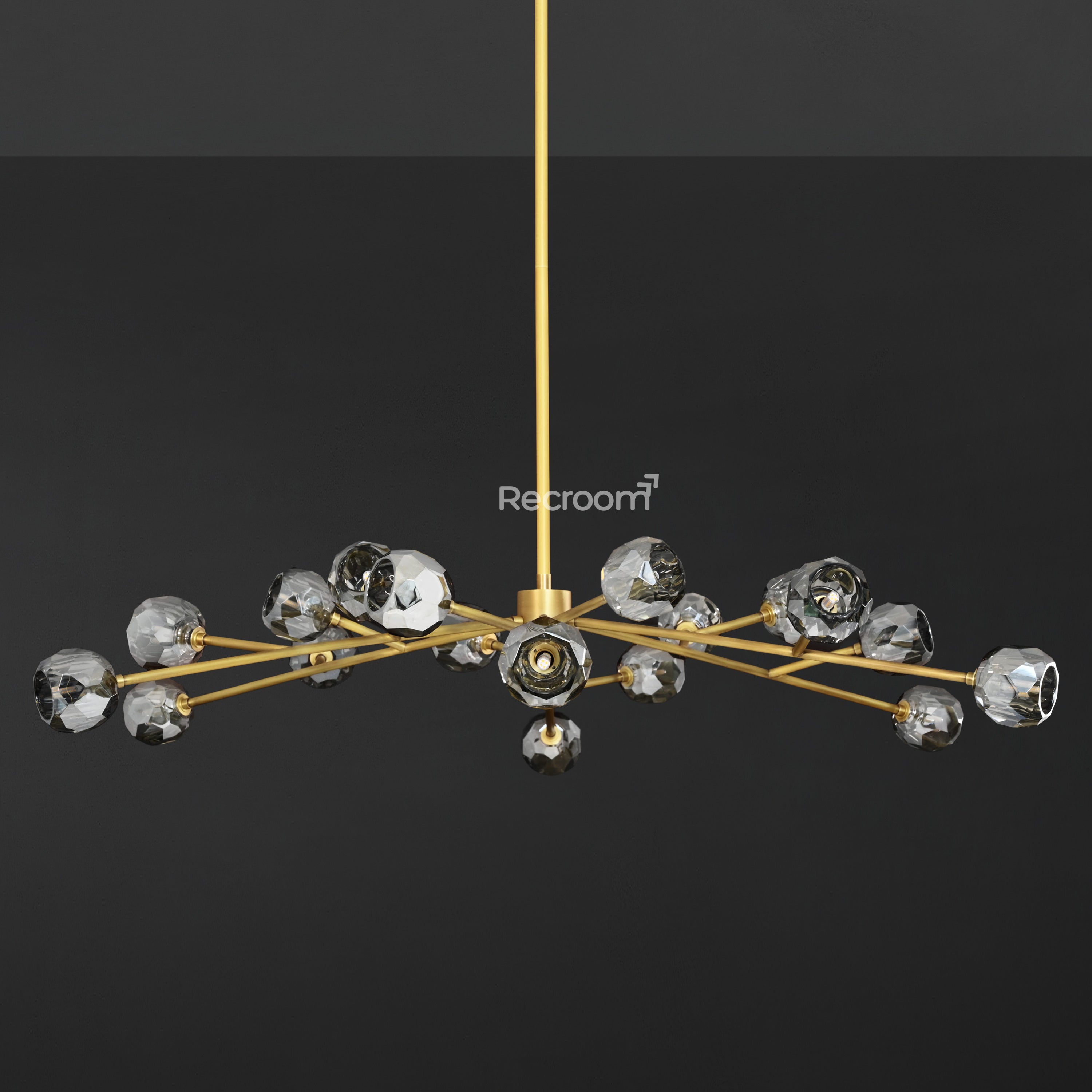 Boulew Crystal Glass Round Chandelier 60" - Zonesus