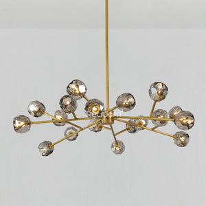 Boulew Crystal Glass Round Chandelier 48" - Zonesus